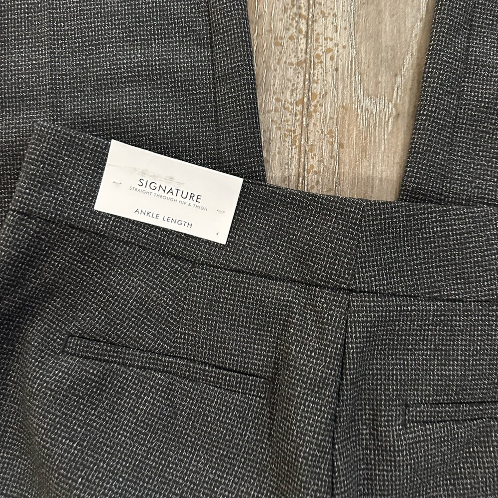 Ann Taylor Charcoal Straight Leg Pants - Picture 8 of 12